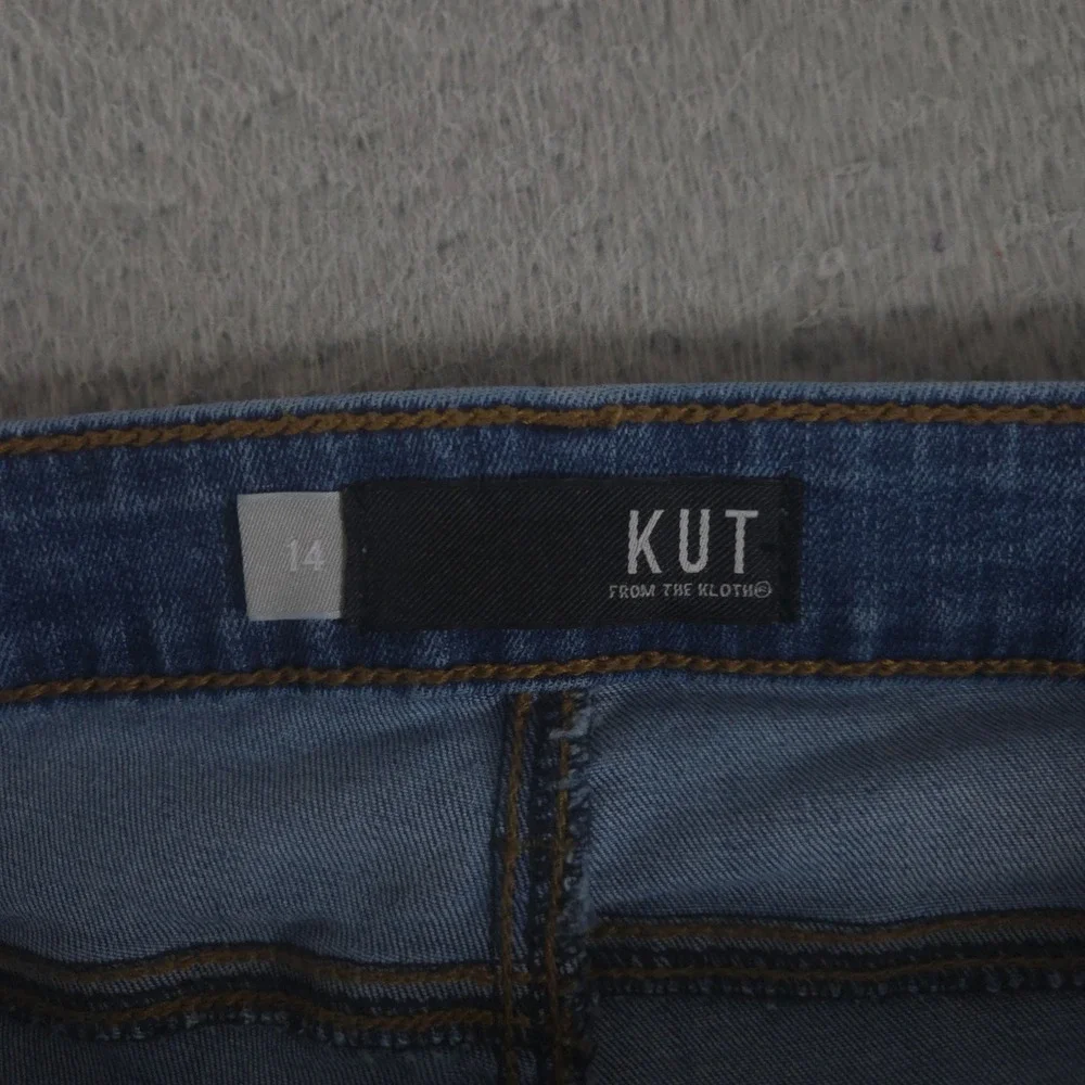 Kut from the Kloth Jeans Womens 14 Connie High Rise Fab Ab Crop Raw Hem Skinny